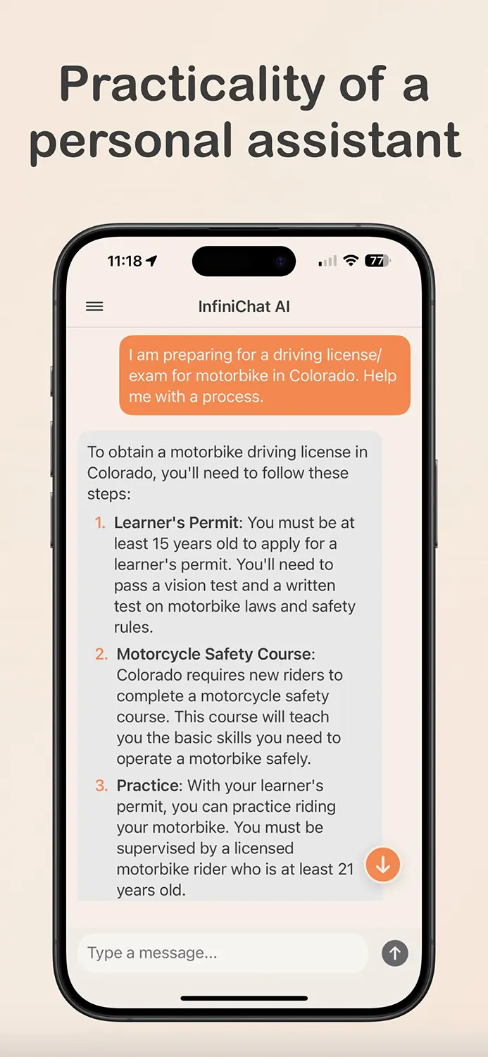 Funciones de InfiniChat AI